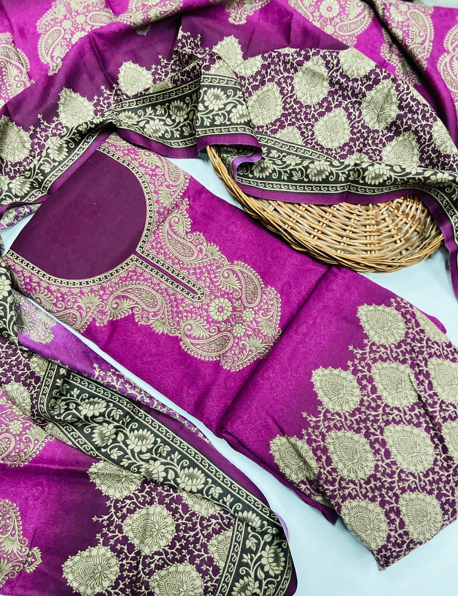 Premium pashmina Digital Print Winter 🥶 Suit