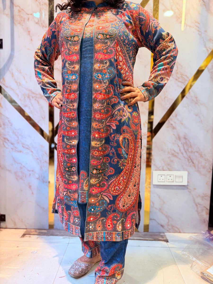 Beautiful Kashmiri winter 🥶 Ready made jacket suit