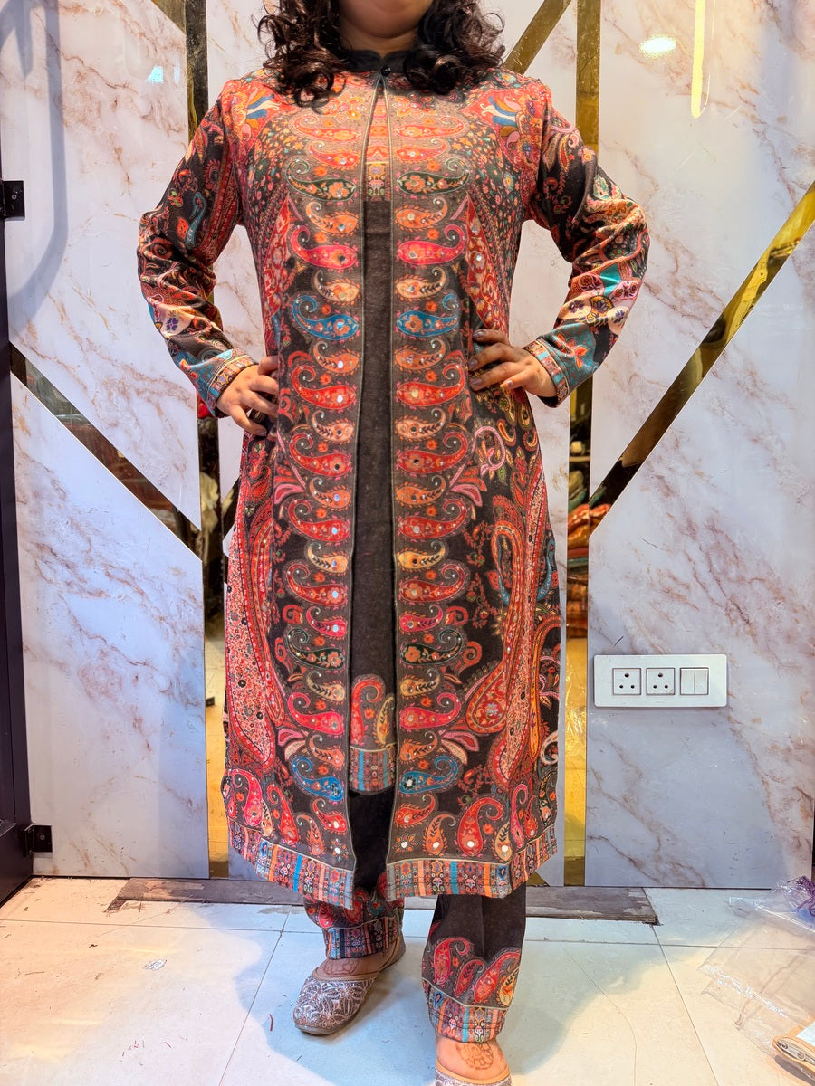 Beautiful Kashmiri winter 🥶 Ready made jacket suit