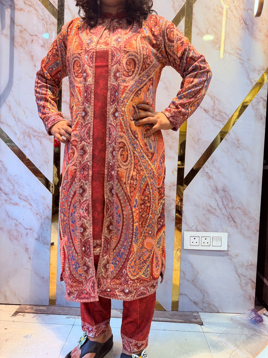 Beautiful Kashmiri winter 🥶 Ready made jacket suit