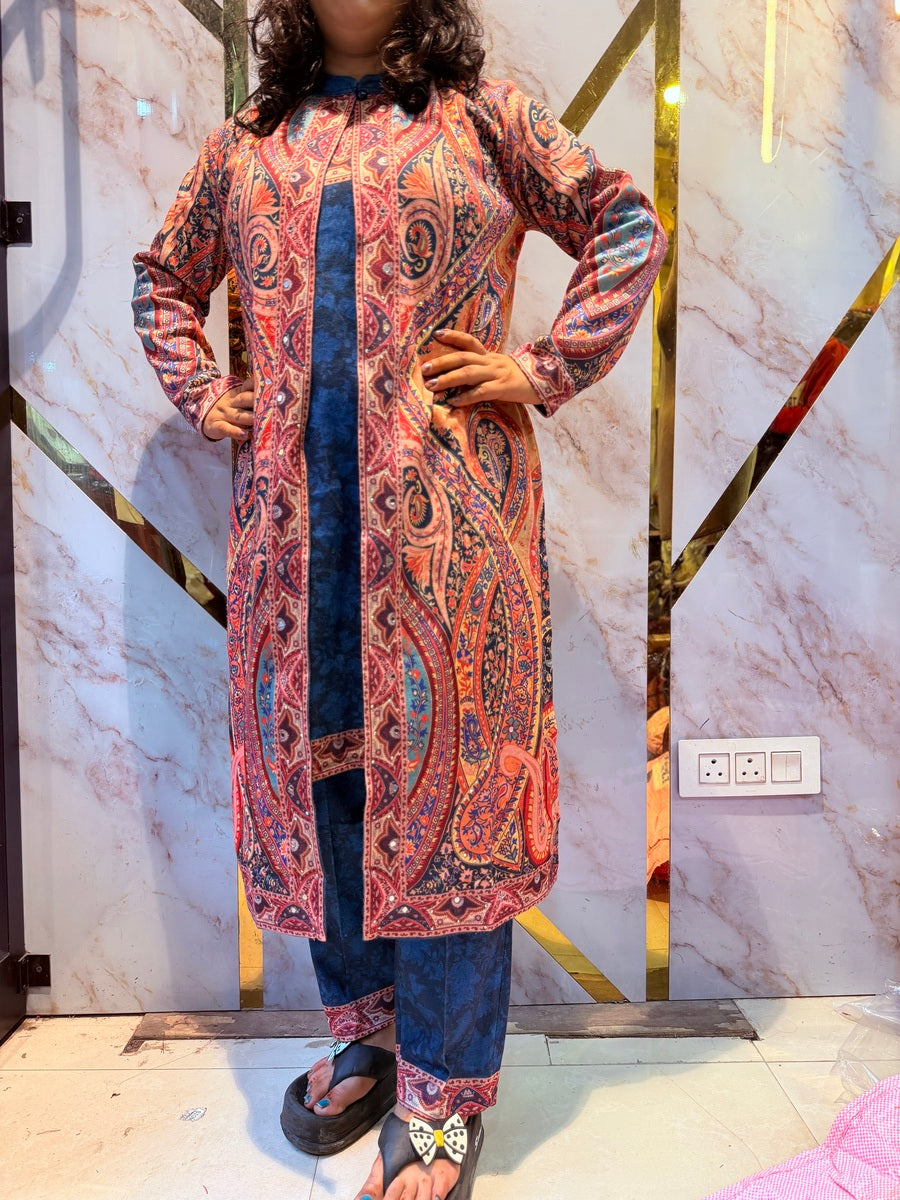 Beautiful Kashmiri winter 🥶 Ready made jacket suit