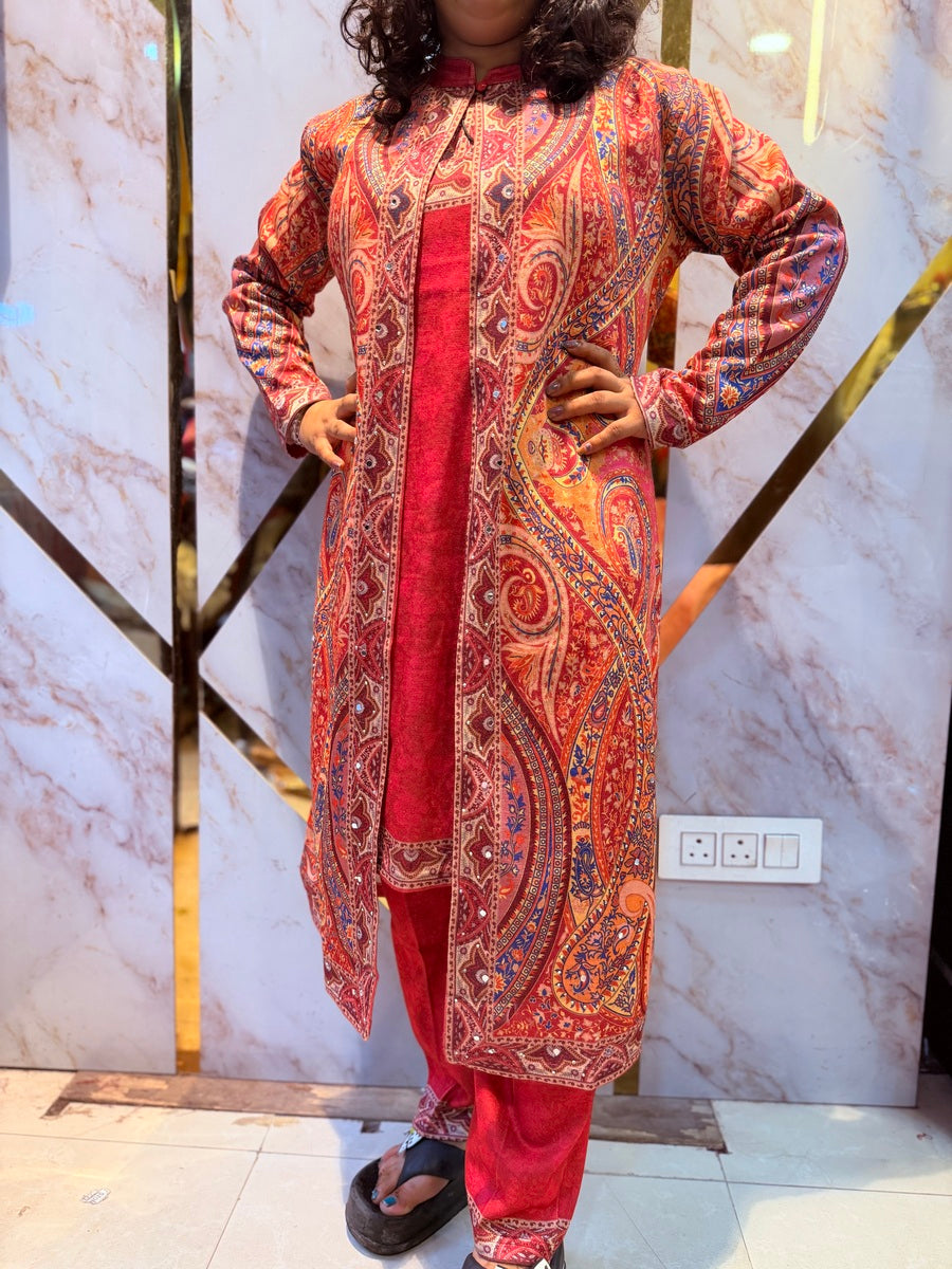 Beautiful Kashmiri winter 🥶 Ready made jacket suit