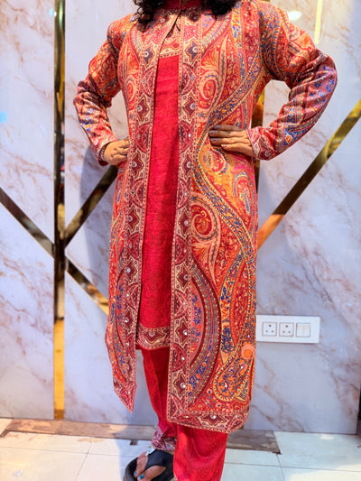 Beautiful Kashmiri winter 🥶 Ready made jacket suit