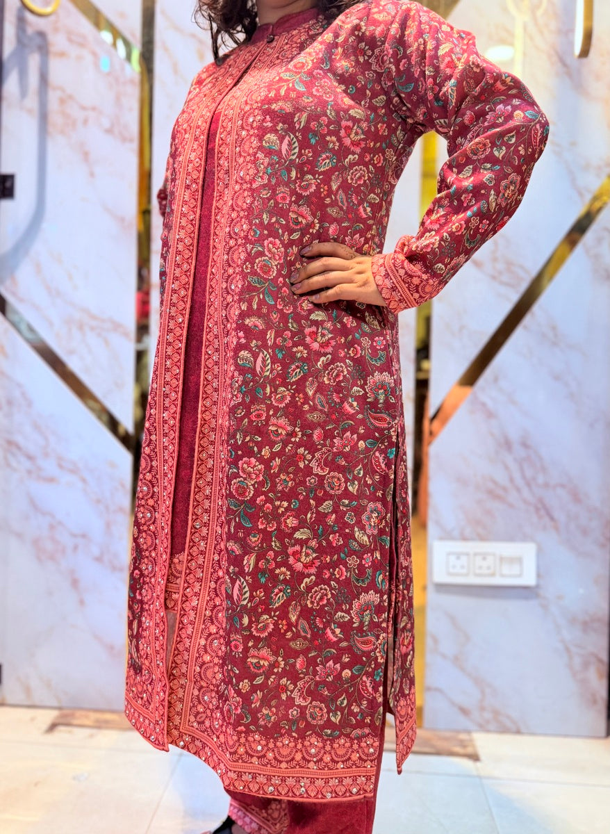 Beautiful Kashmiri winter 🥶 Ready made jacket suit