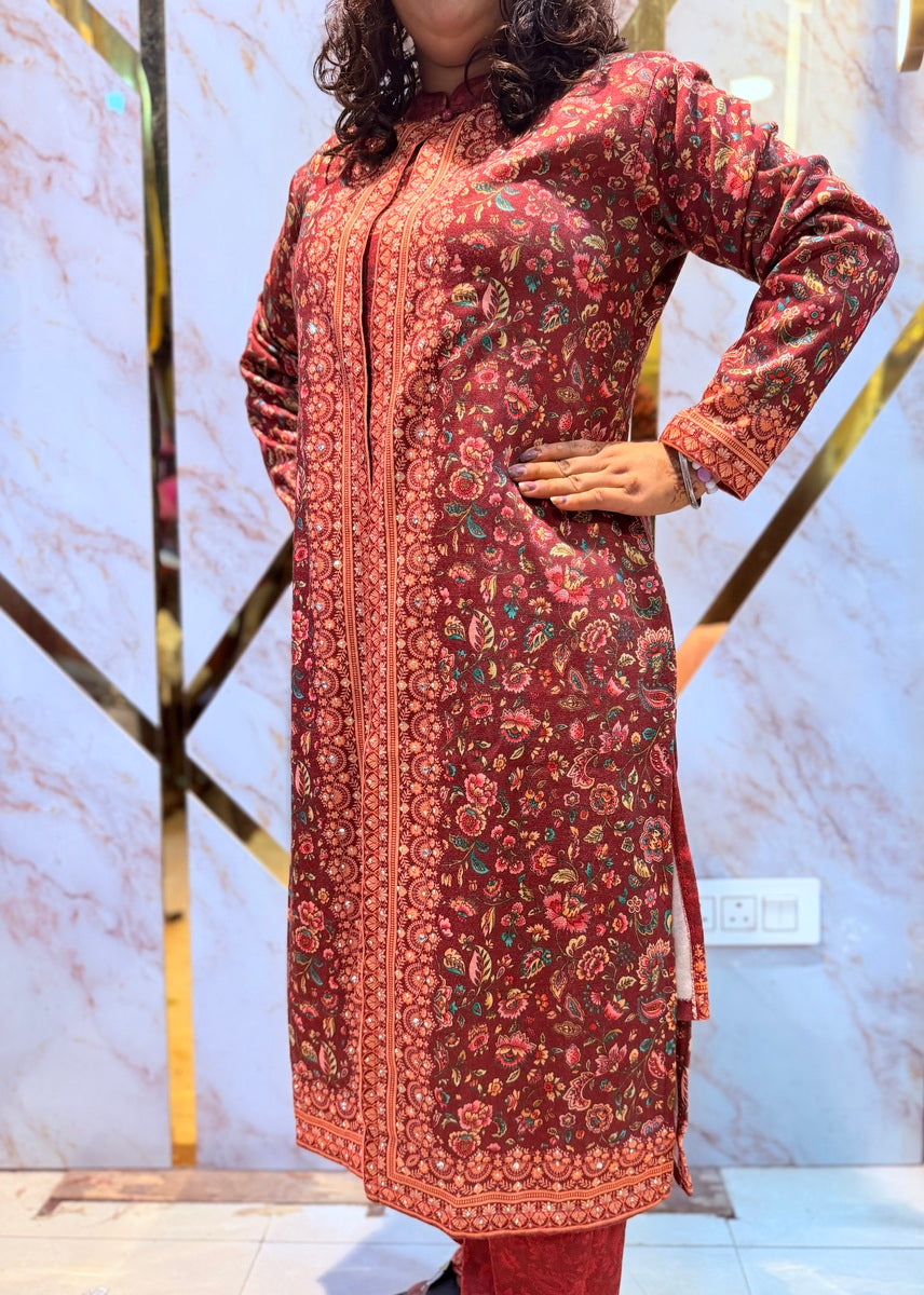 Beautiful Kashmiri winter 🥶 Ready made jacket suit