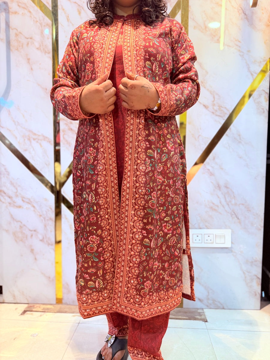 Beautiful Kashmiri winter 🥶 Ready made jacket suit