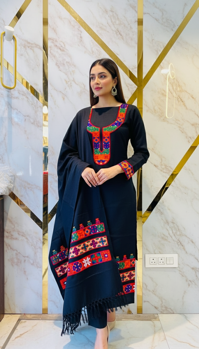 Pure winter 🥶 kinnauri temple 🛕 (hand made ) suit