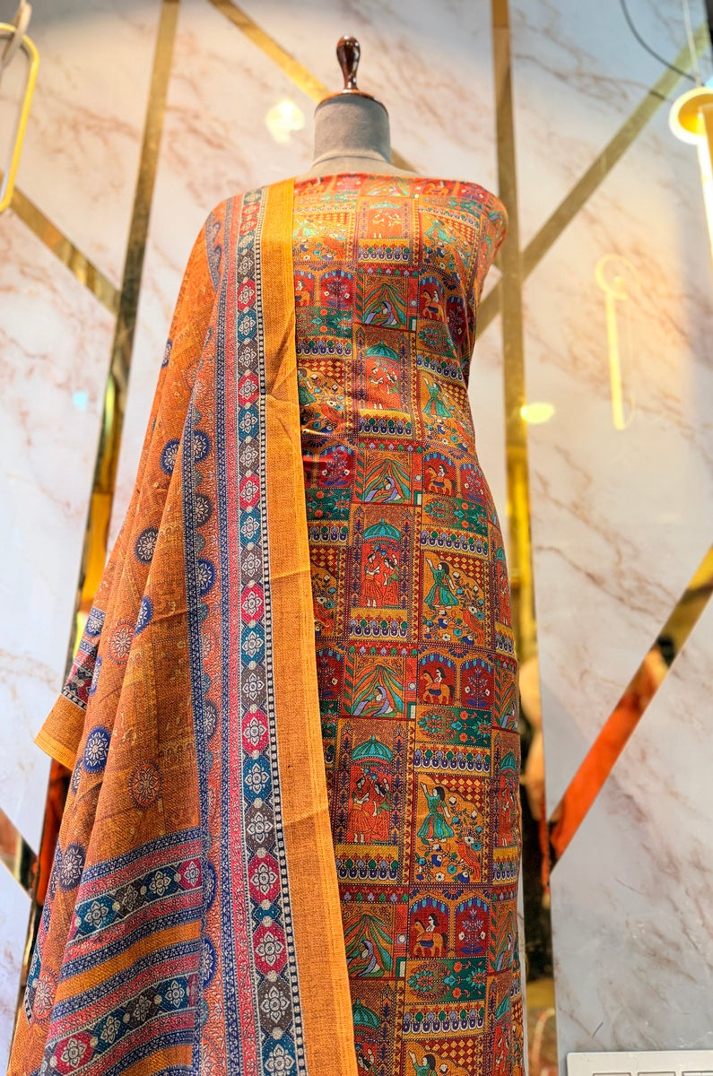 Premium Winter Pashmina Raja Rani Suit