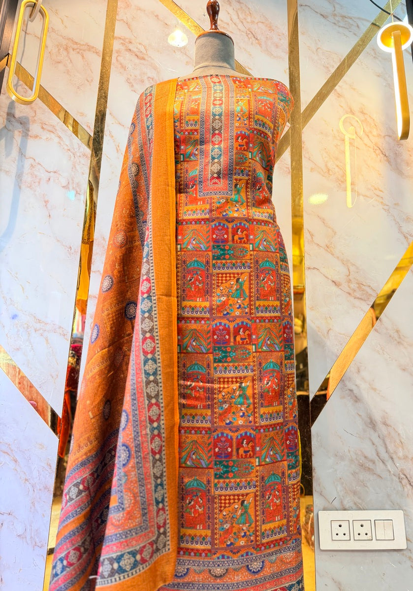 Premium Winter Pashmina Raja Rani Suit