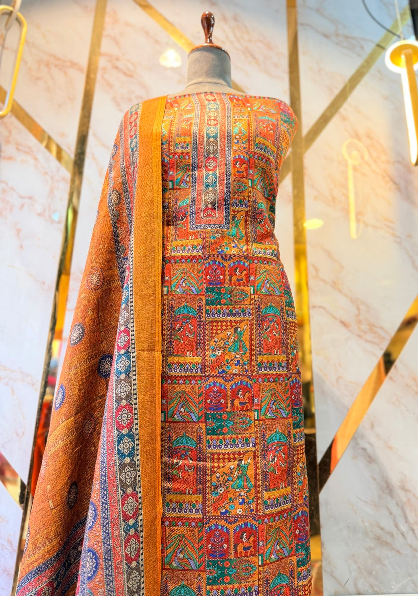 Premium Winter Pashmina Raja Rani Suit