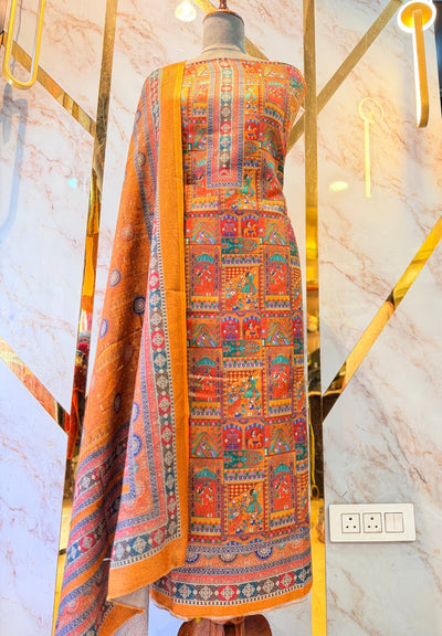 Premium Winter Pashmina Raja Rani Suit