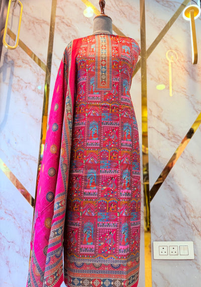 Premium Winter Pashmina Raja Rani Suit