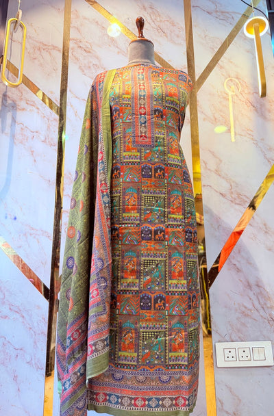 Premium Winter Pashmina Raja Rani Suit