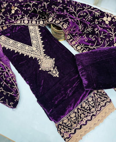 Premium  velvet  🥶 suit velvet bottom