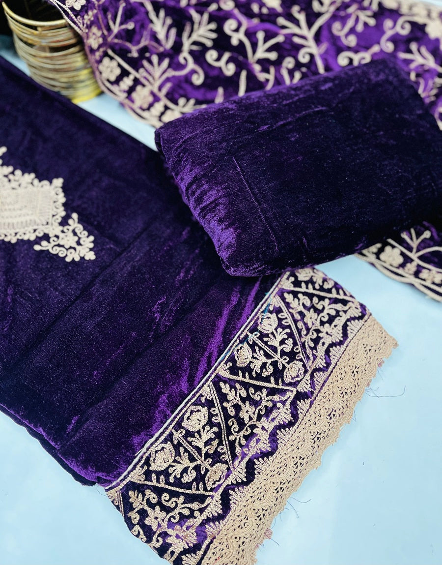 Premium  velvet  🥶 suit velvet bottom