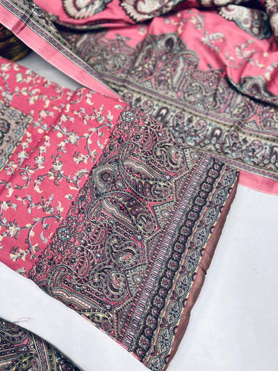 kashmiri  winter kani print Suit