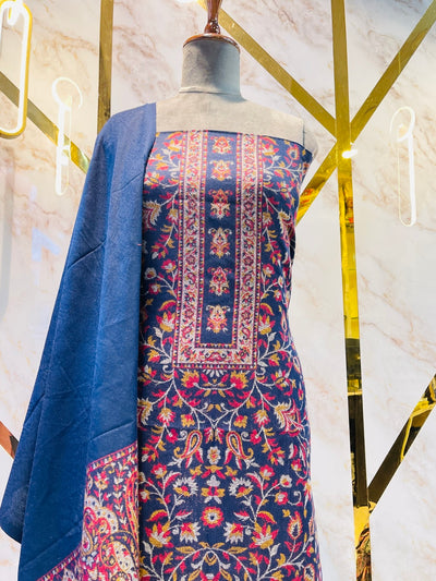 Kashmiri 🥶 winter pure kani suit (💯%handmade )