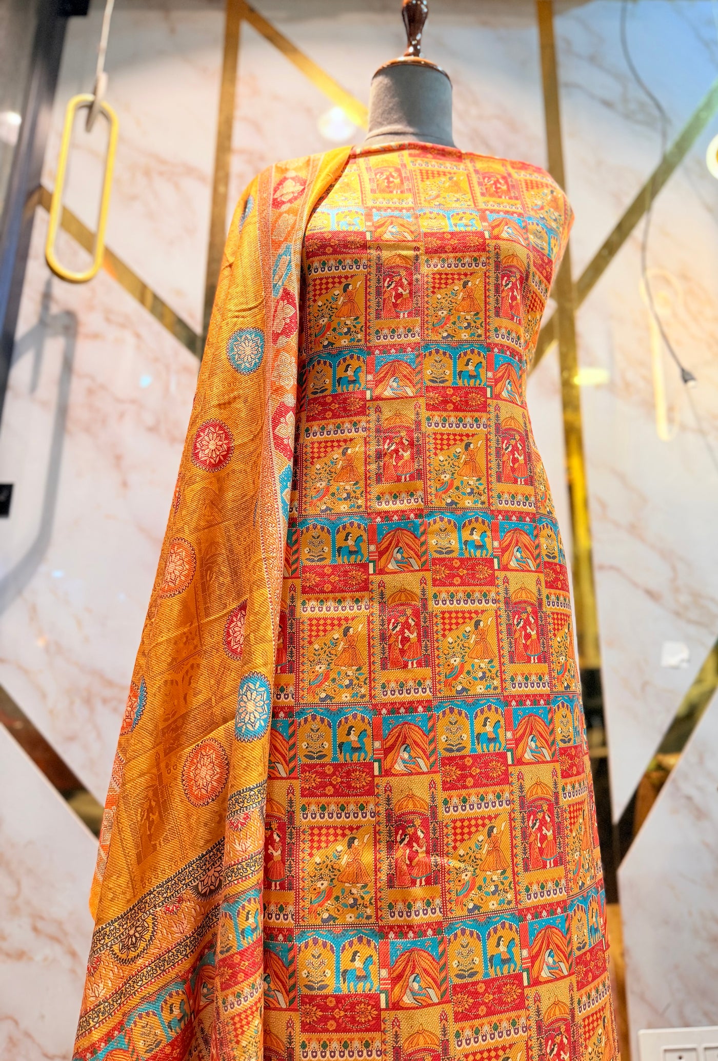 Premium Winter Pashmina Raja Rani Suit