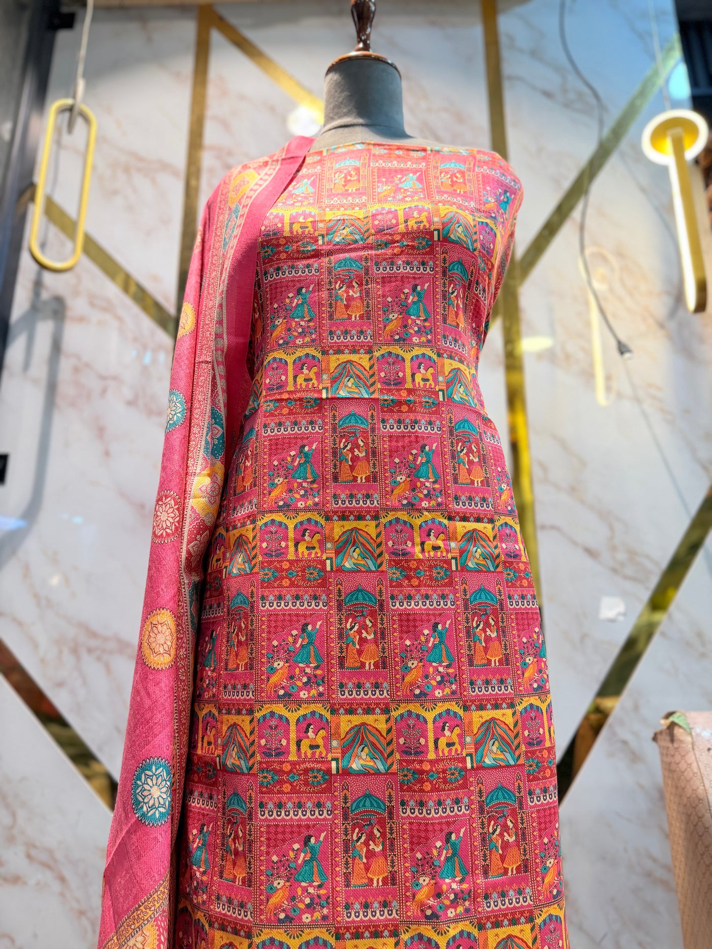 Premium Winter Pashmina Raja Rani Suit