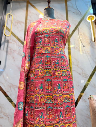 Premium Winter Pashmina Raja Rani Suit