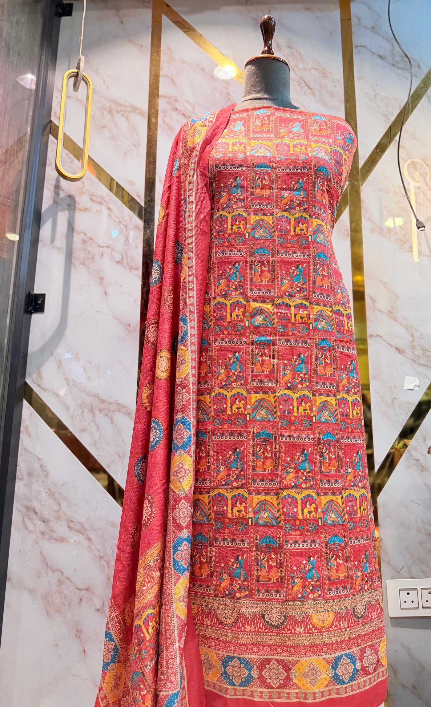 Premium Winter Pashmina Raja Rani Suit