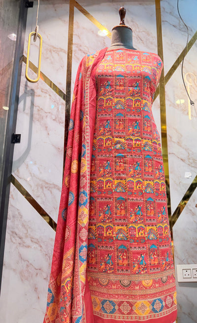 Premium Winter Pashmina Raja Rani Suit