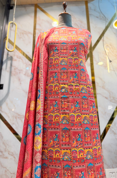 Premium Winter Pashmina Raja Rani Suit