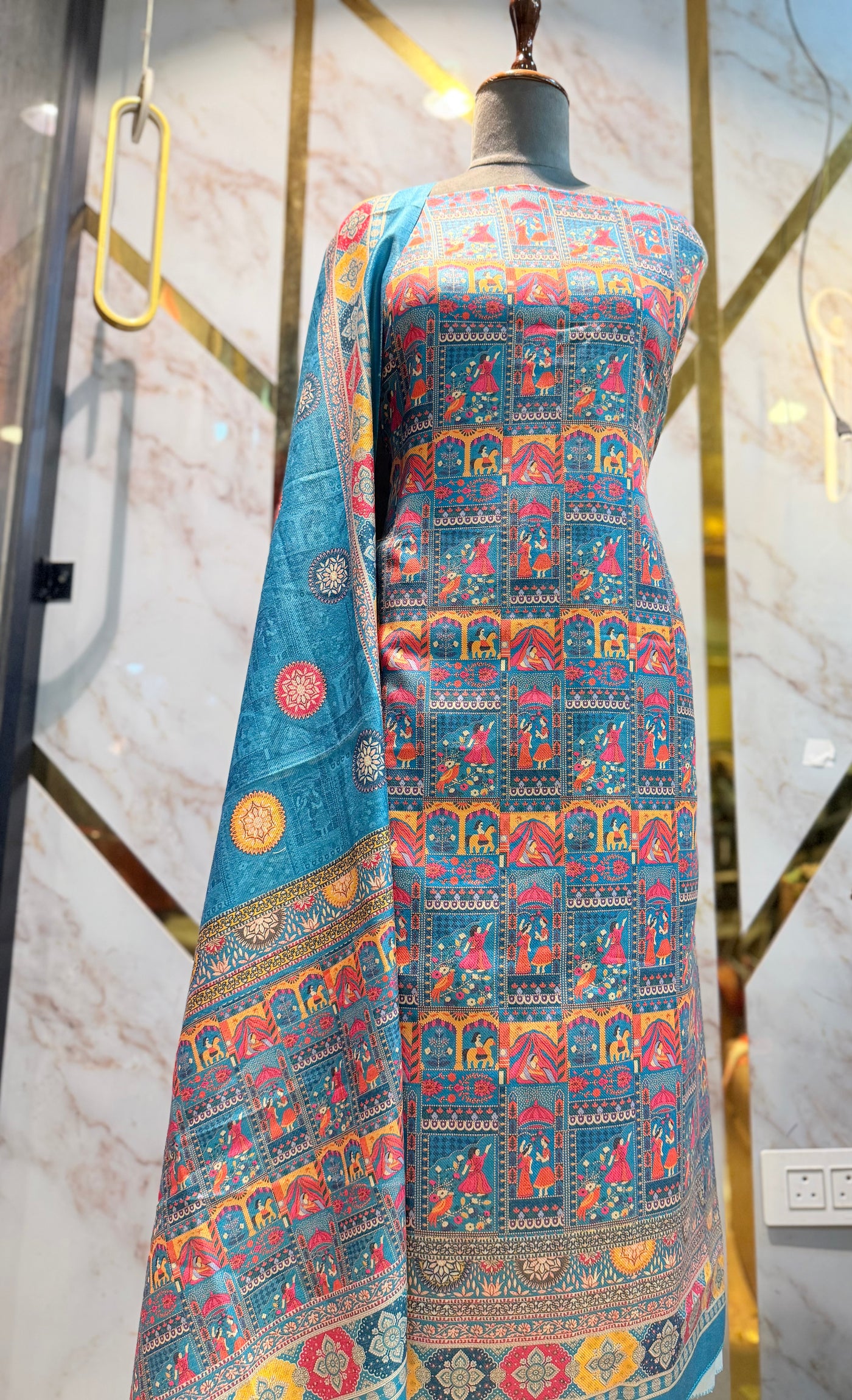 Premium Winter Pashmina Raja Rani Suit