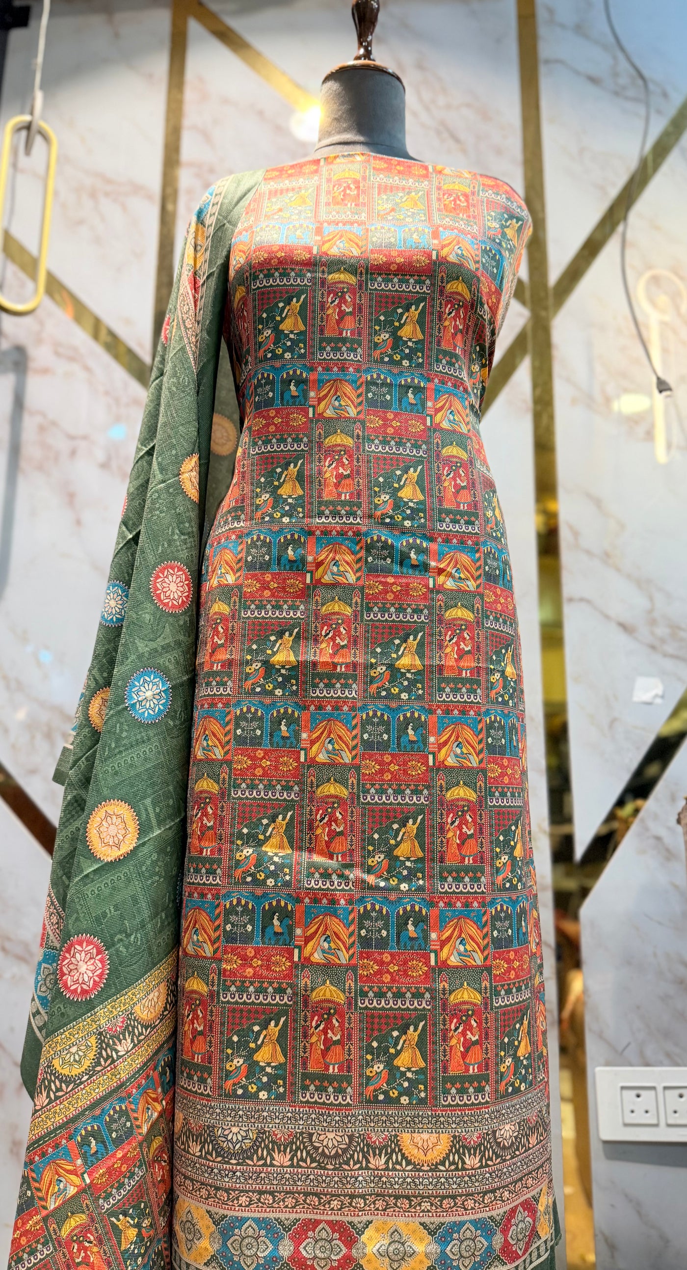 Premium Winter Pashmina Raja Rani Suit