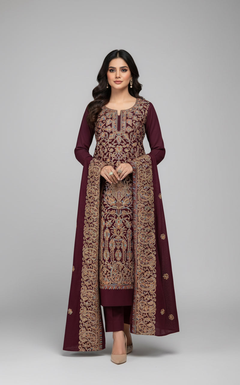 Kashmiri 🥶 winter pure suit (💯%handmade)