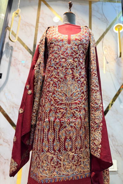 Kashmiri 🥶 winter pure suit (💯%handmade)