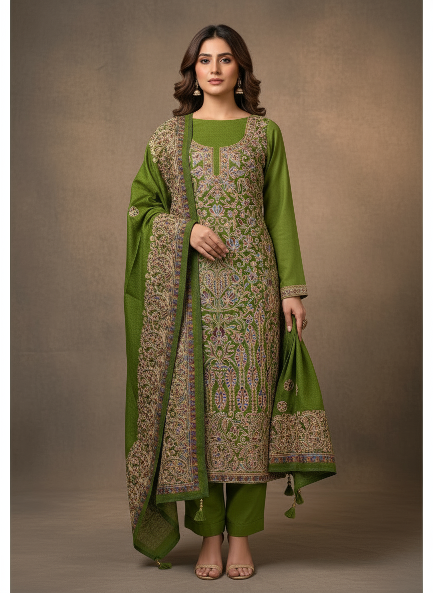 Kashmiri 🥶 winter pure suit (💯%handmade)