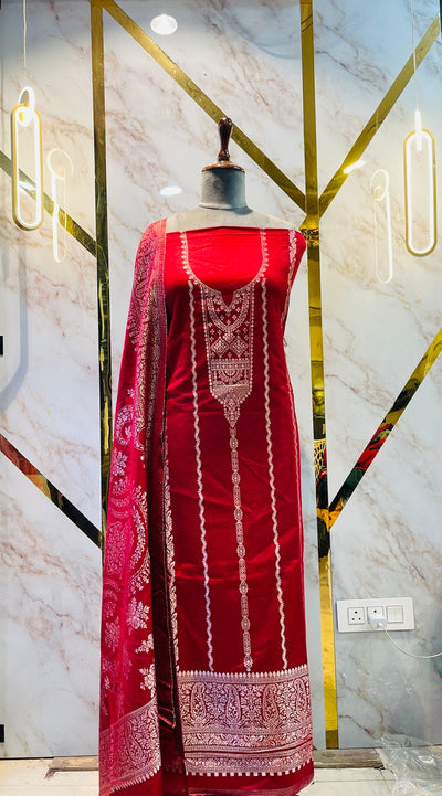 Premium Winter kani Suit(💯%Handmade powerloom)