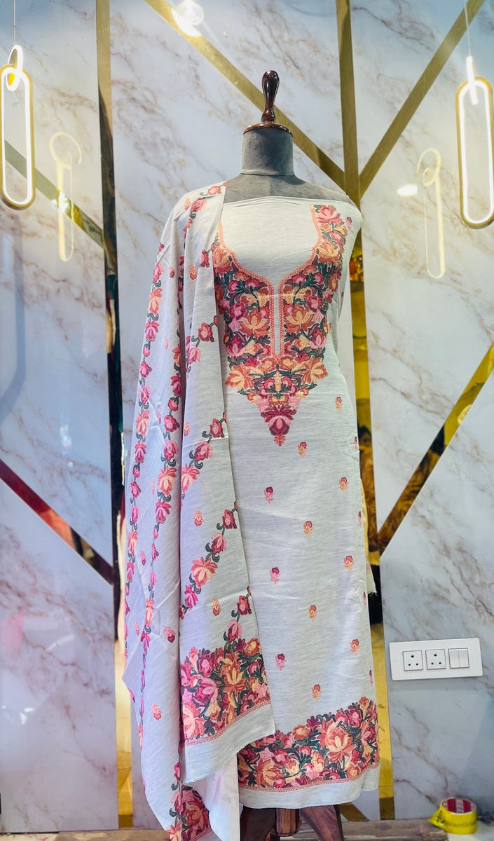 Premium kashmiri  Pashmina kani print Suit