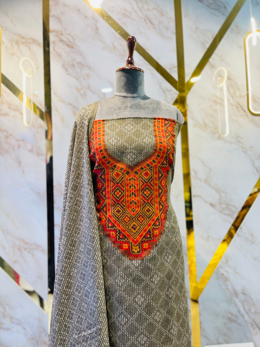 Premium Winter Kullu Suit (💯 % handmade powerloom )