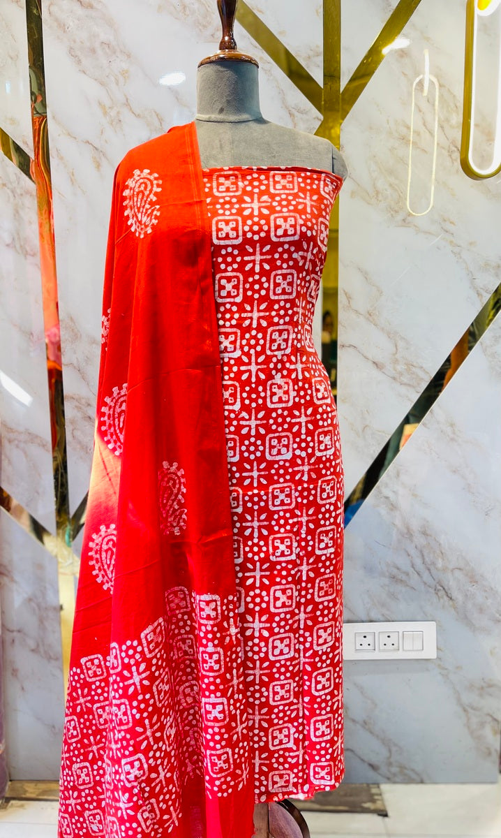 Premium vatik print cotton suits
