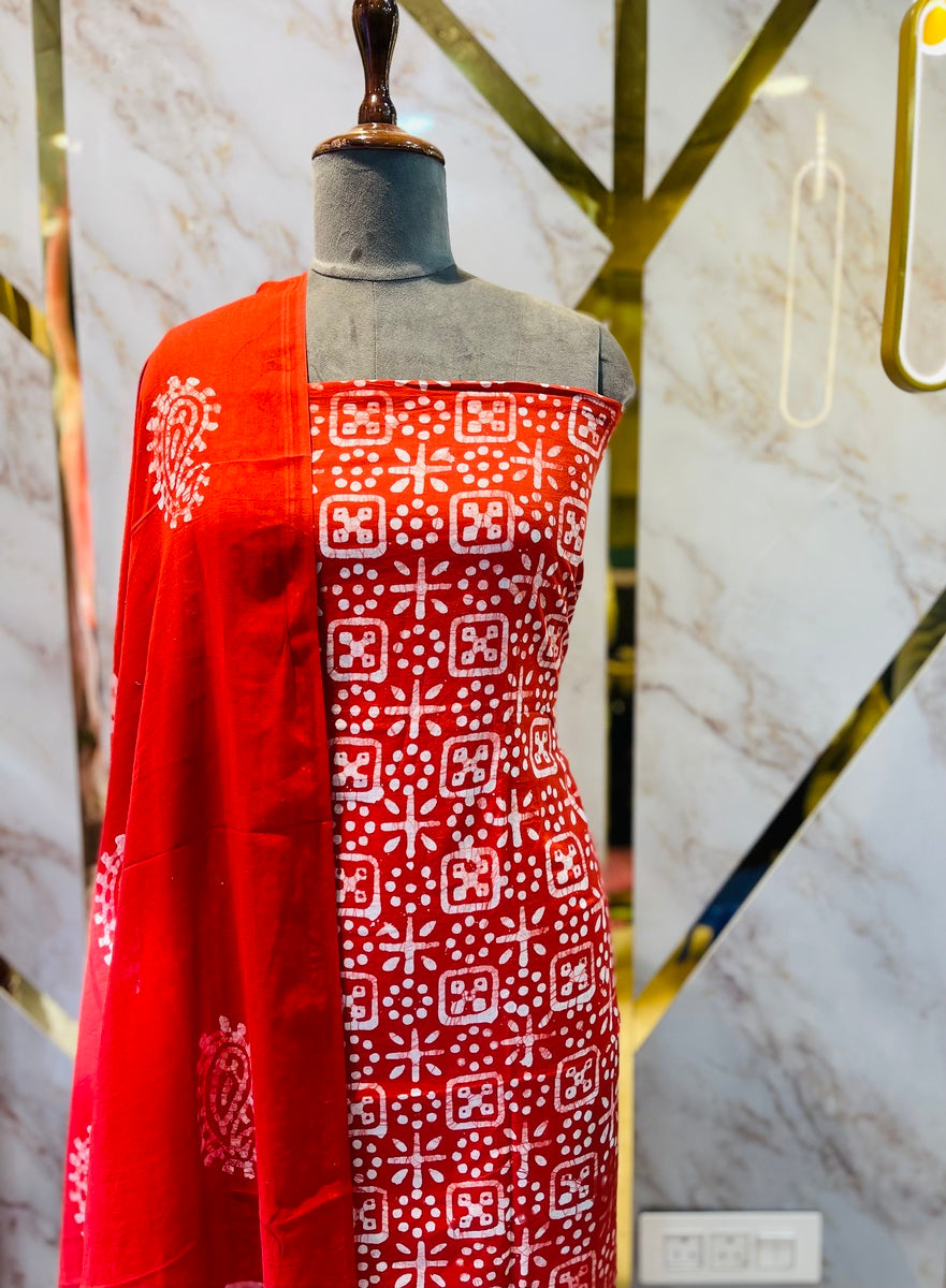 Premium vatik print cotton suits