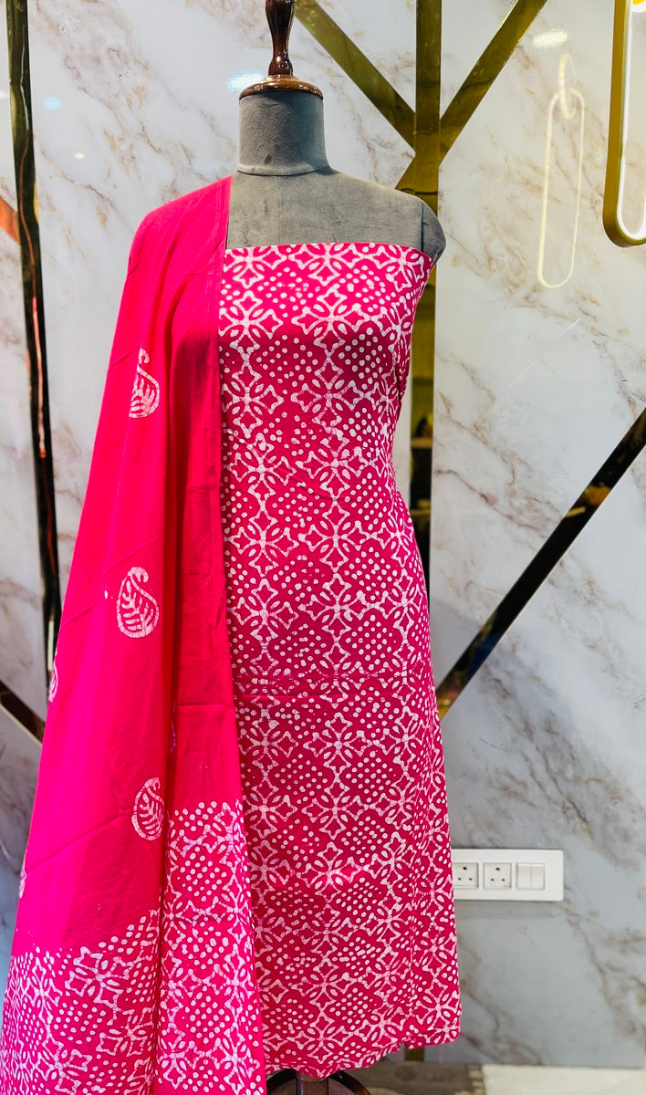 Premium vatik print cotton suits