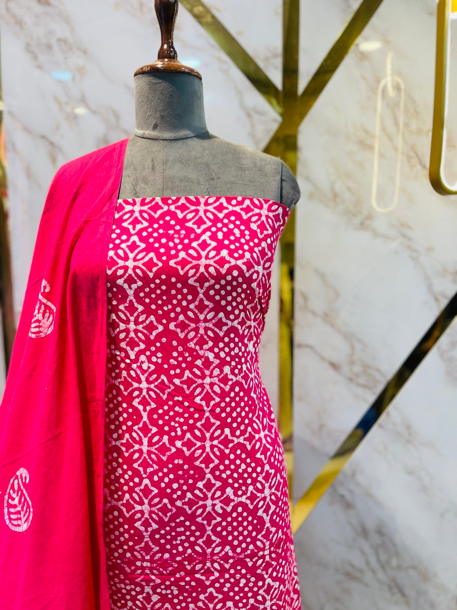 Premium vatik print cotton suits