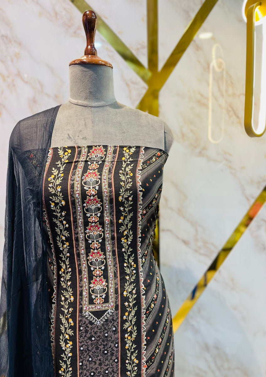 Party wear maslin mirror suit