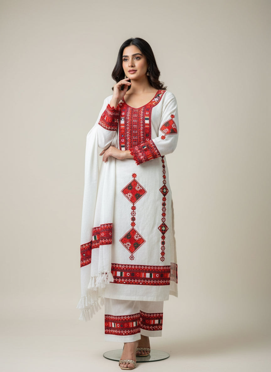 Pure winter 🥶 kinnauri temple Salwar🛕 (hand made ) suit