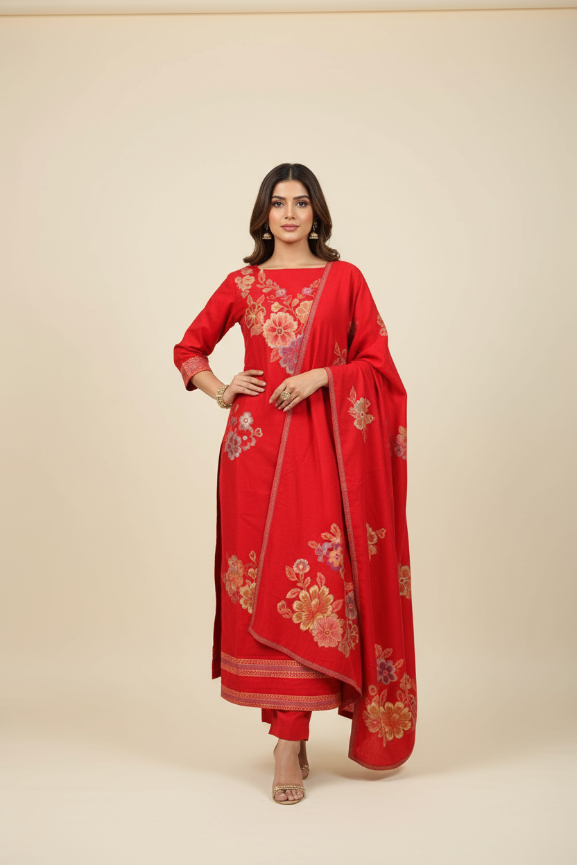 Premium kani Wollen Party Suits (100% Handmade)