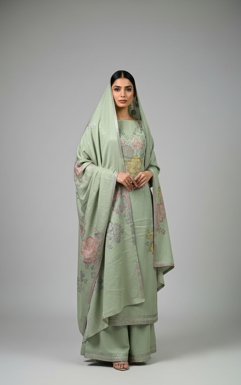 Premium kani Wollen Party Suits (100% Handmade)