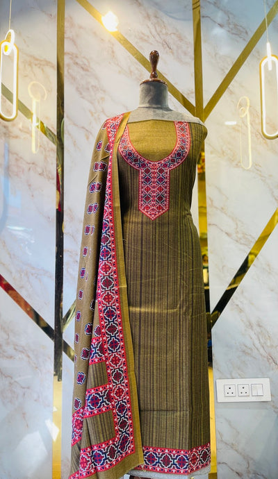 Premium kinnauri  Pashmina kani print Suit