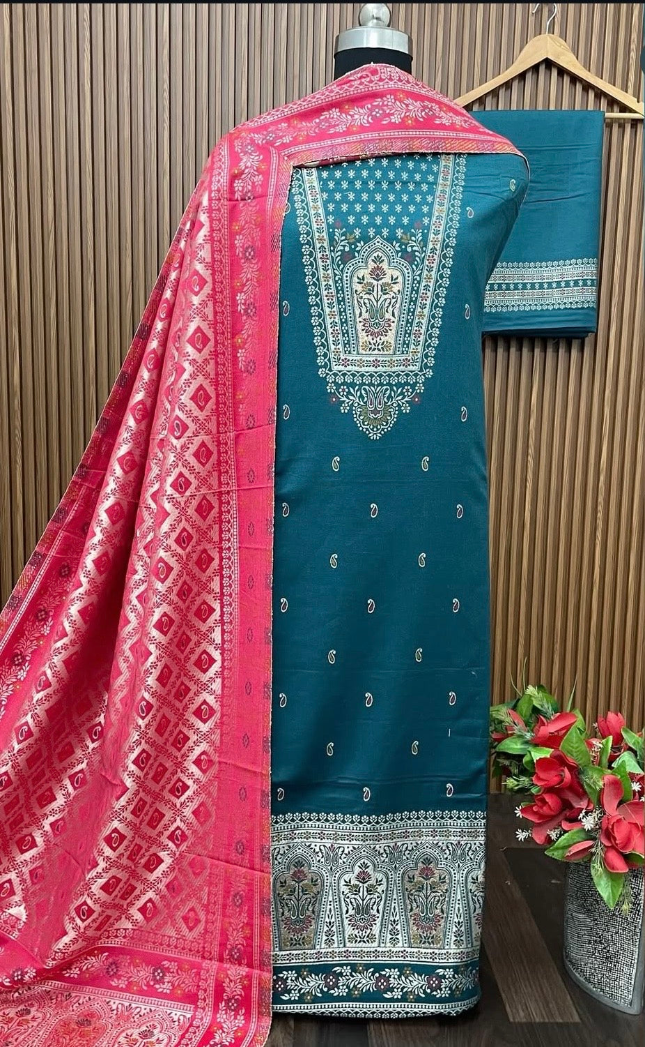 Premium kani Wollen Party Suits (100% Handmade)