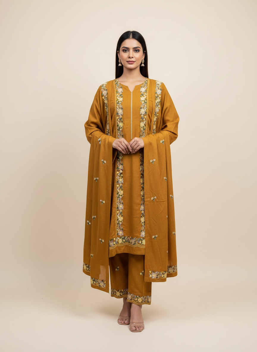 Kashmiri 🥶 winter pure suit (💯%handmade) 2025