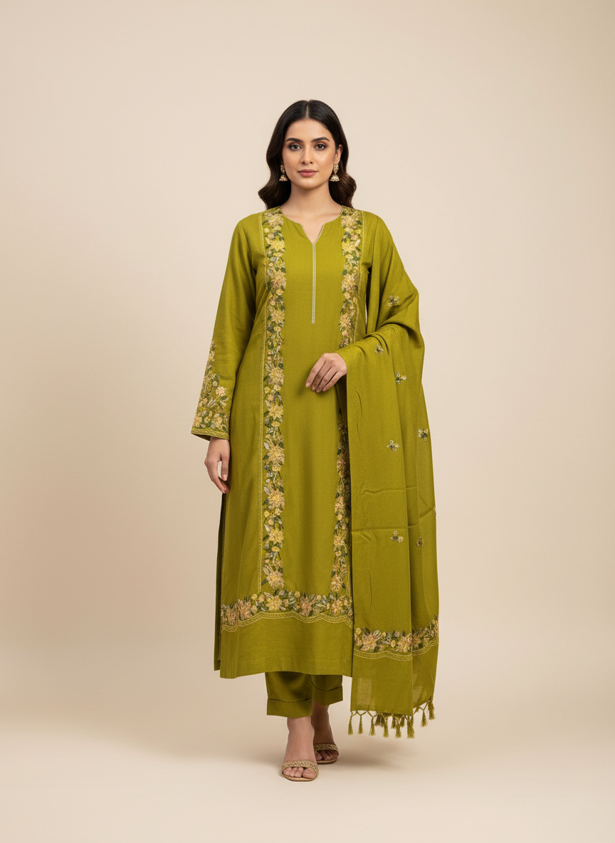 Kashmiri 🥶 winter pure suit (💯%handmade) 2025