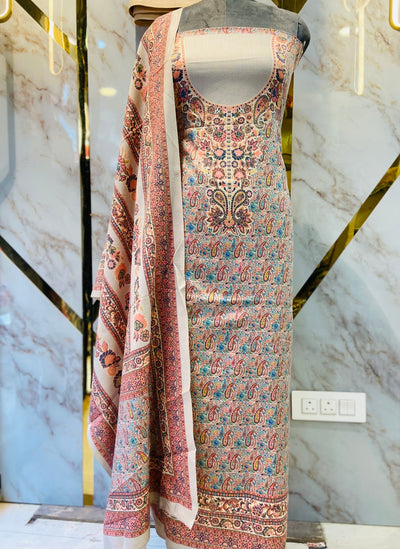 Premium kashmiri  Pashmina kani Suit