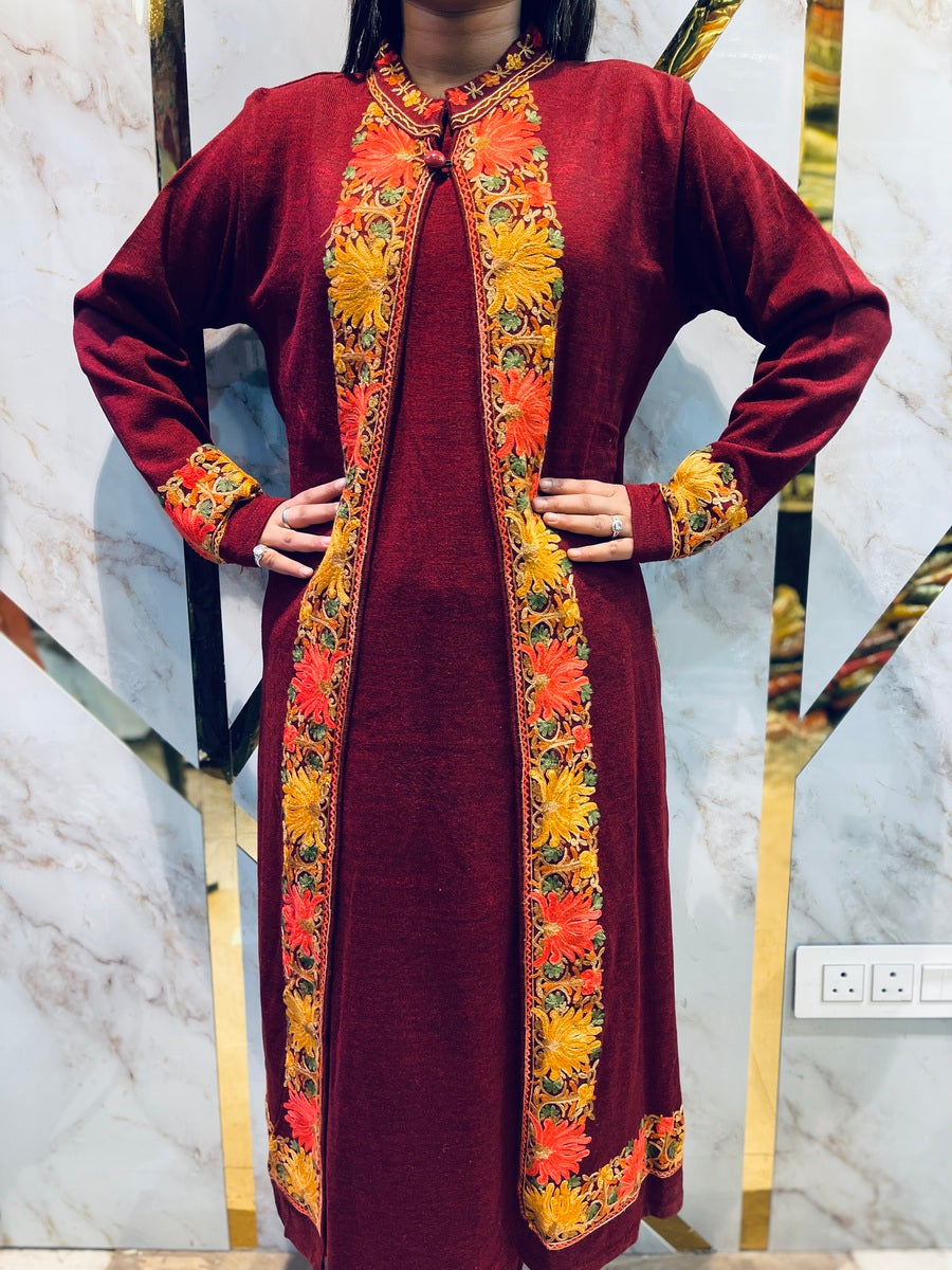 Beautiful Kashmiri winter 🥶 Ready made jacket suit