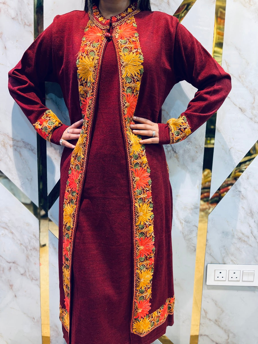 Beautiful Kashmiri winter 🥶 Ready made jacket suit